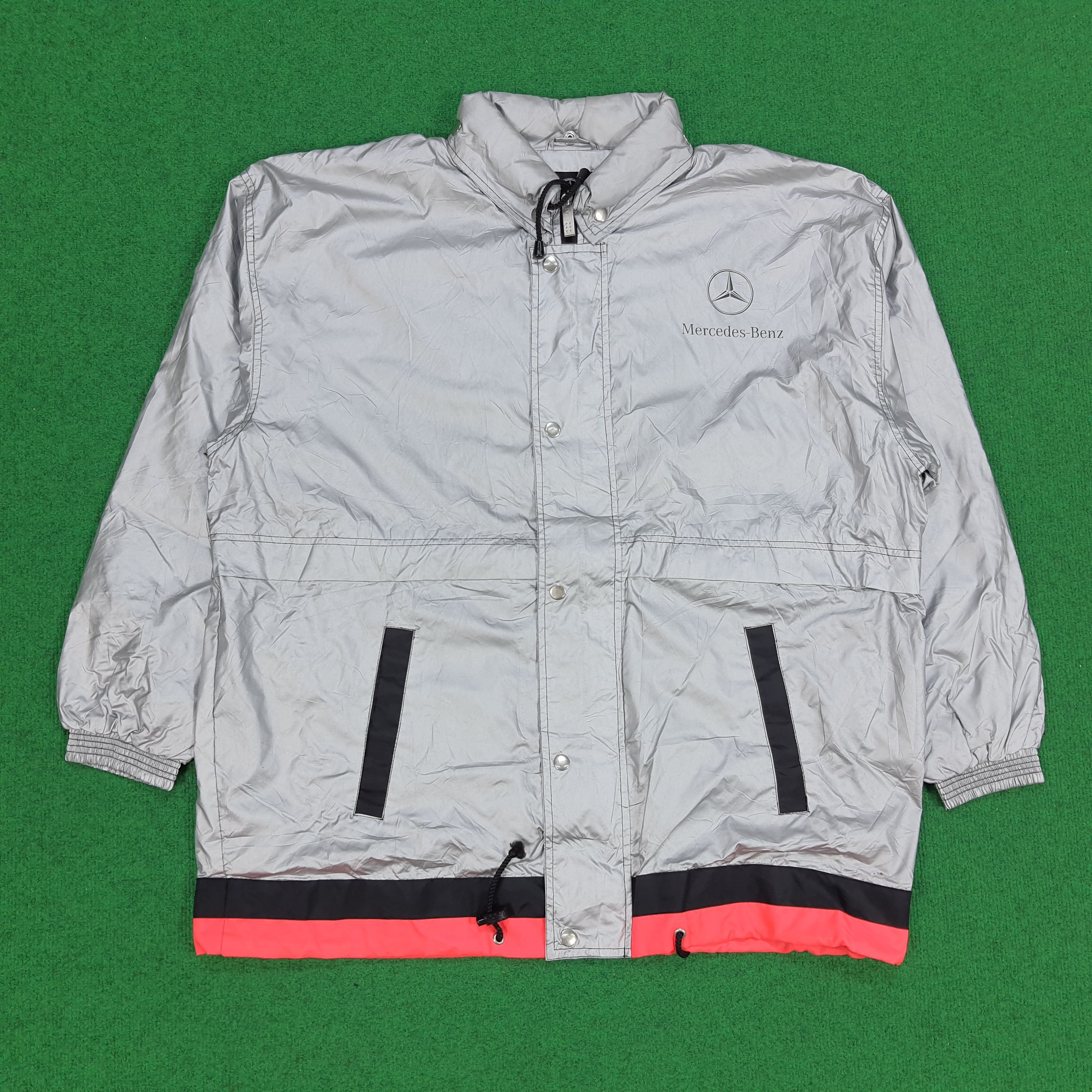 Mercedes-Benz × Vintage Vintage Mercedes Benz Reflection Raincoat Windbreaker Jacket Size US XXL / EU 58 / 5 - 1 Thumbnail