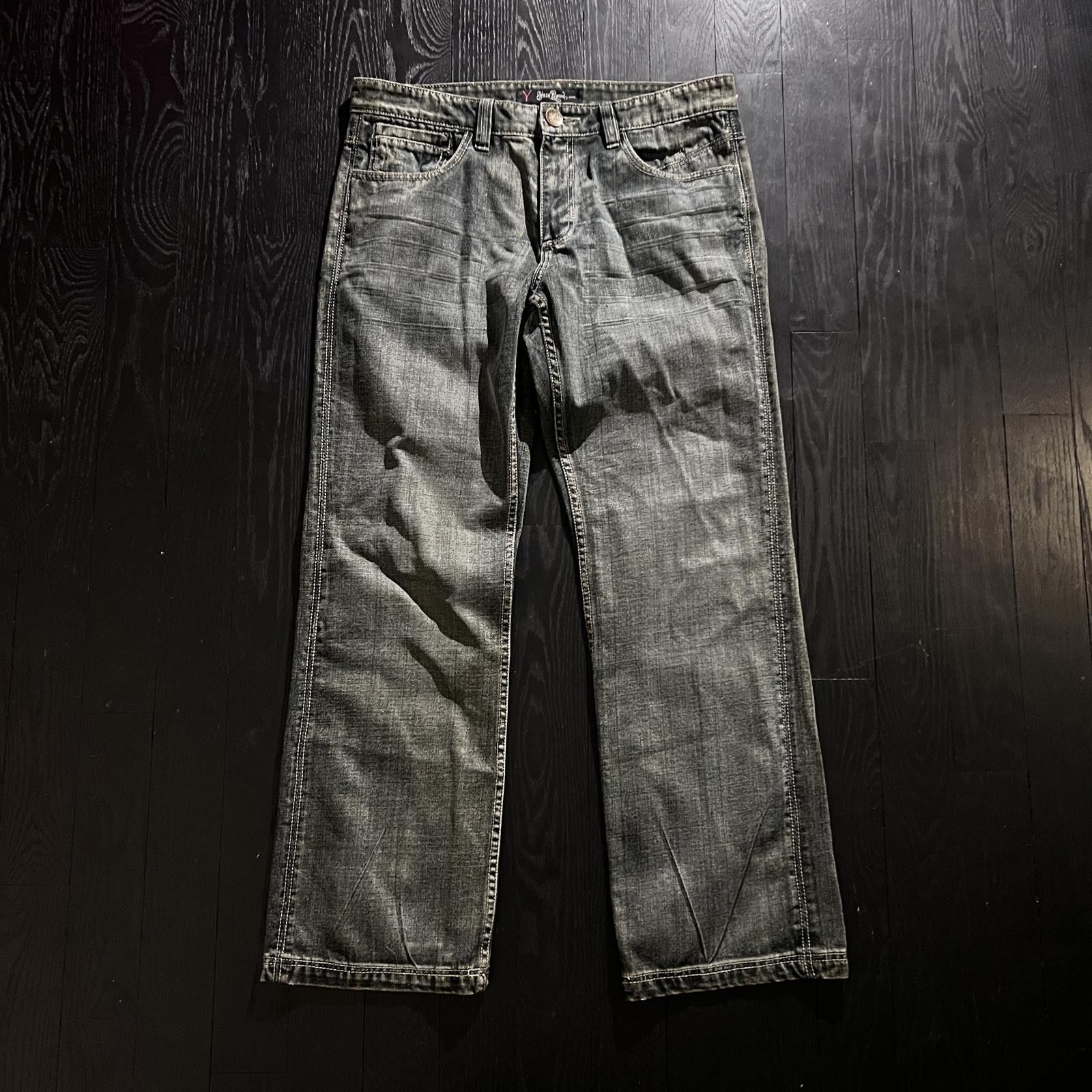 Yasuyuki Ishii Yaso Distressed Jeans Embroidered Blue Size US 34 / EU 50 - 2 Thumbnail