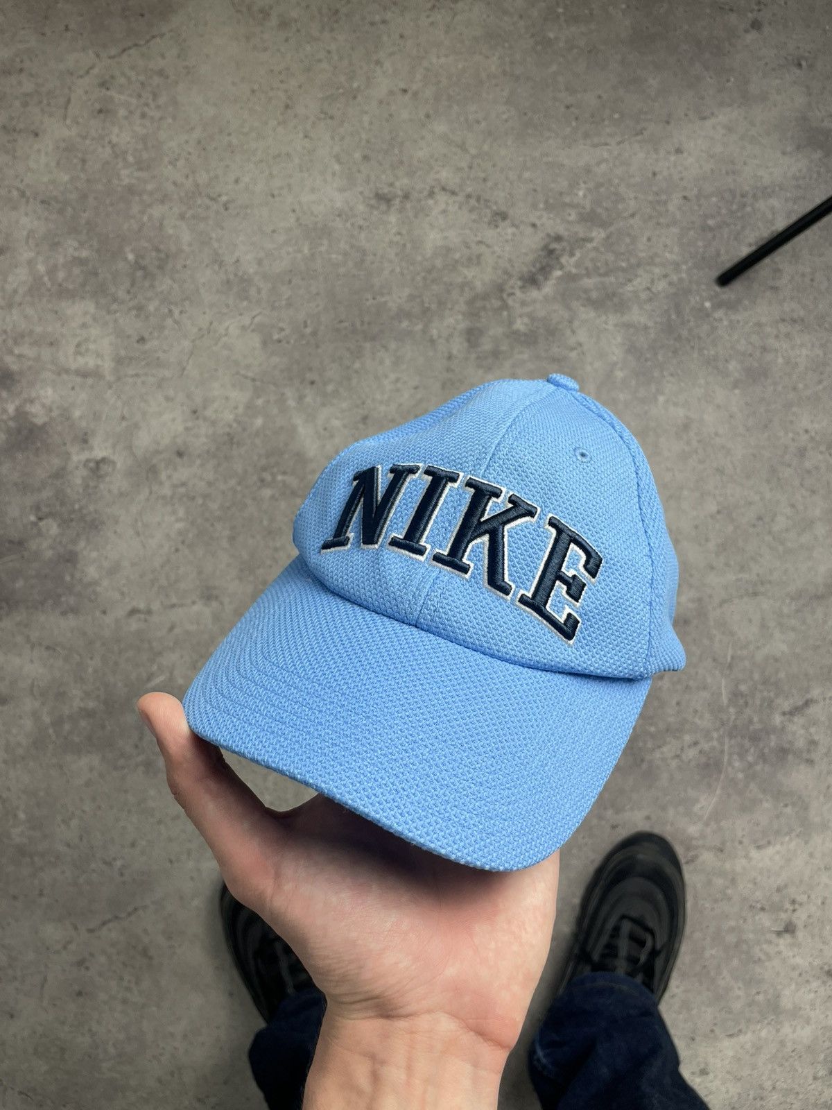 Nike Vintage Nike Dad Cap Hat in Blue Size ONE SIZE - 1 Thumbnail