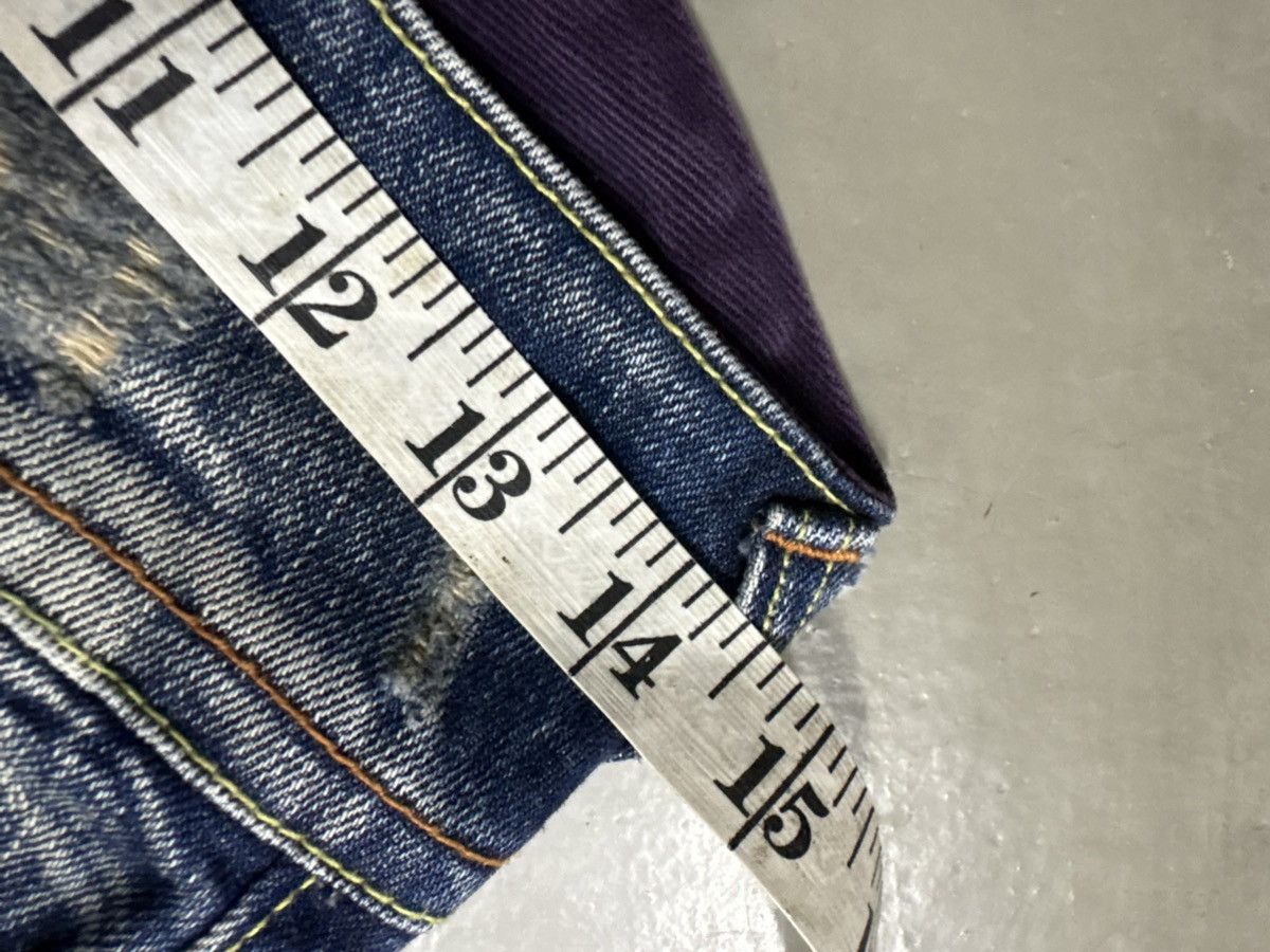 Tornado Mart Flared Red Pepper Wing Back Embroidered Clawmark Jeans Size US 29 - 20 Thumbnail