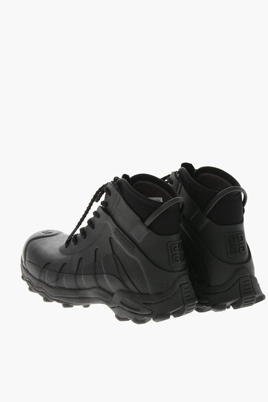 Givenchy og1mm0326 Lace-Up Rubber Ankle Boots in Black Size US 11 / EU 44 - 3 Thumbnail