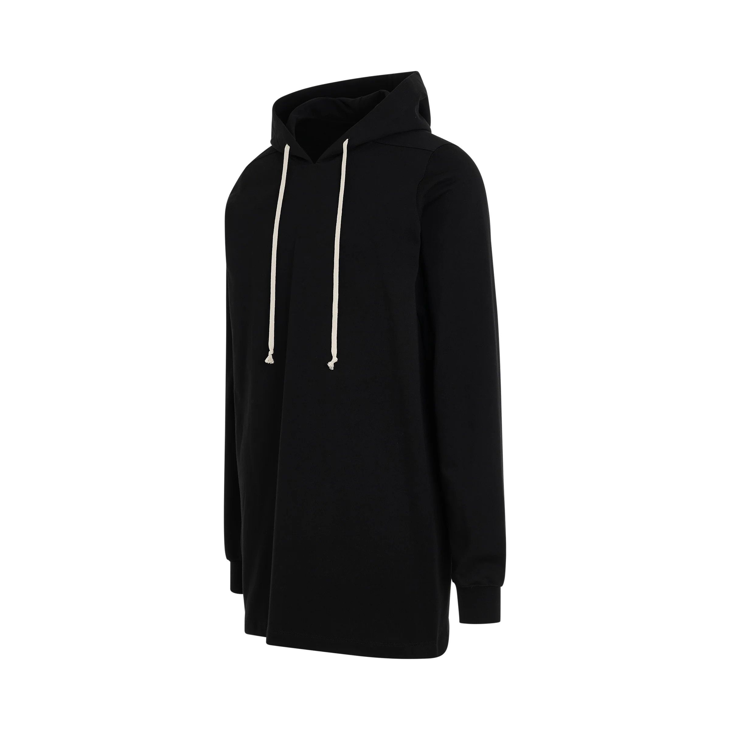 Rick Owens o1mris0824 Long Hoodie in Black Size US S / EU 44-46 / 1 - 2 Thumbnail