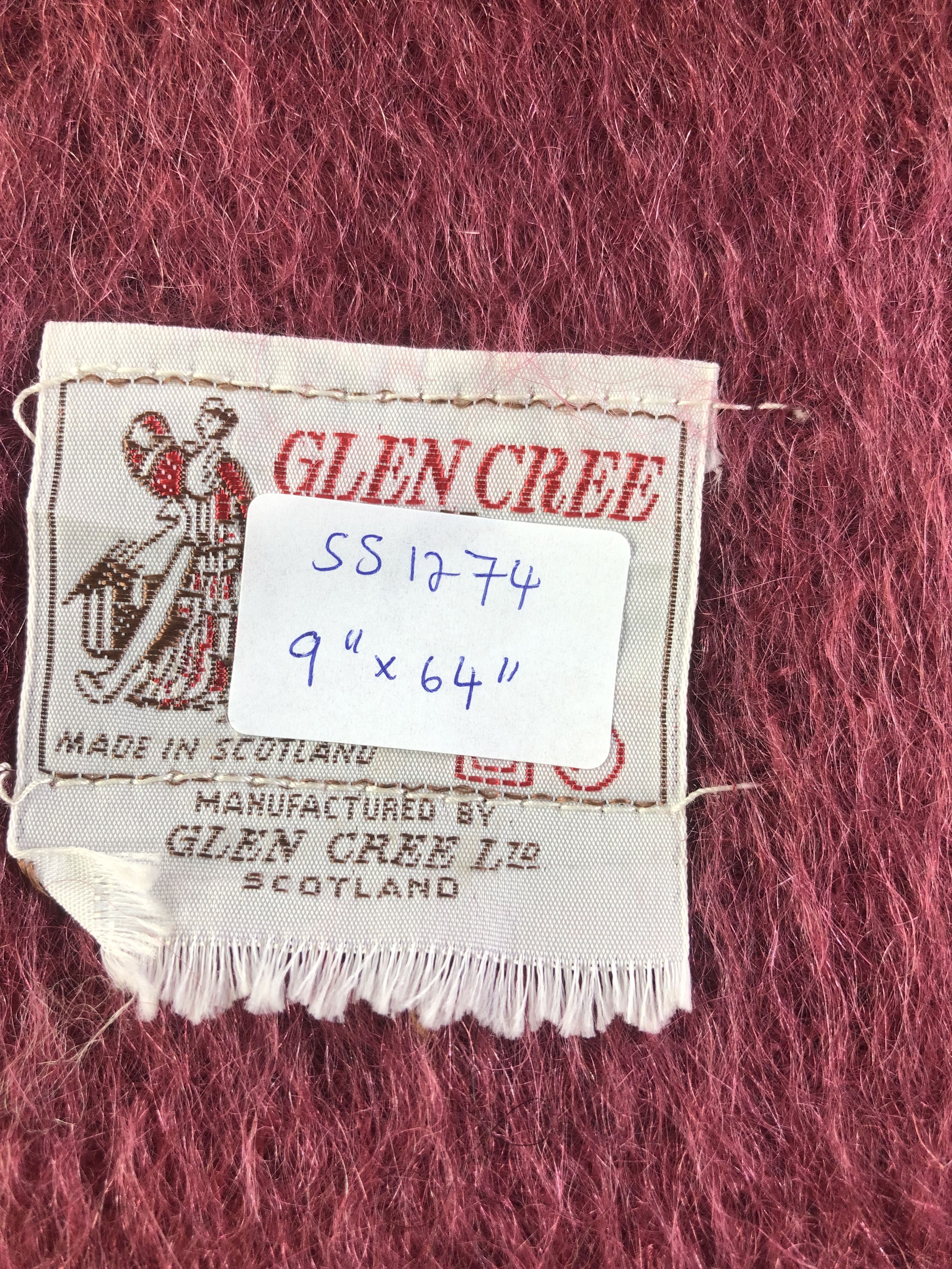 Vintage Glen Cree MOHAIR Scarf / Muffler / Neckwear SS1274 Size ONE SIZE - 7 Thumbnail