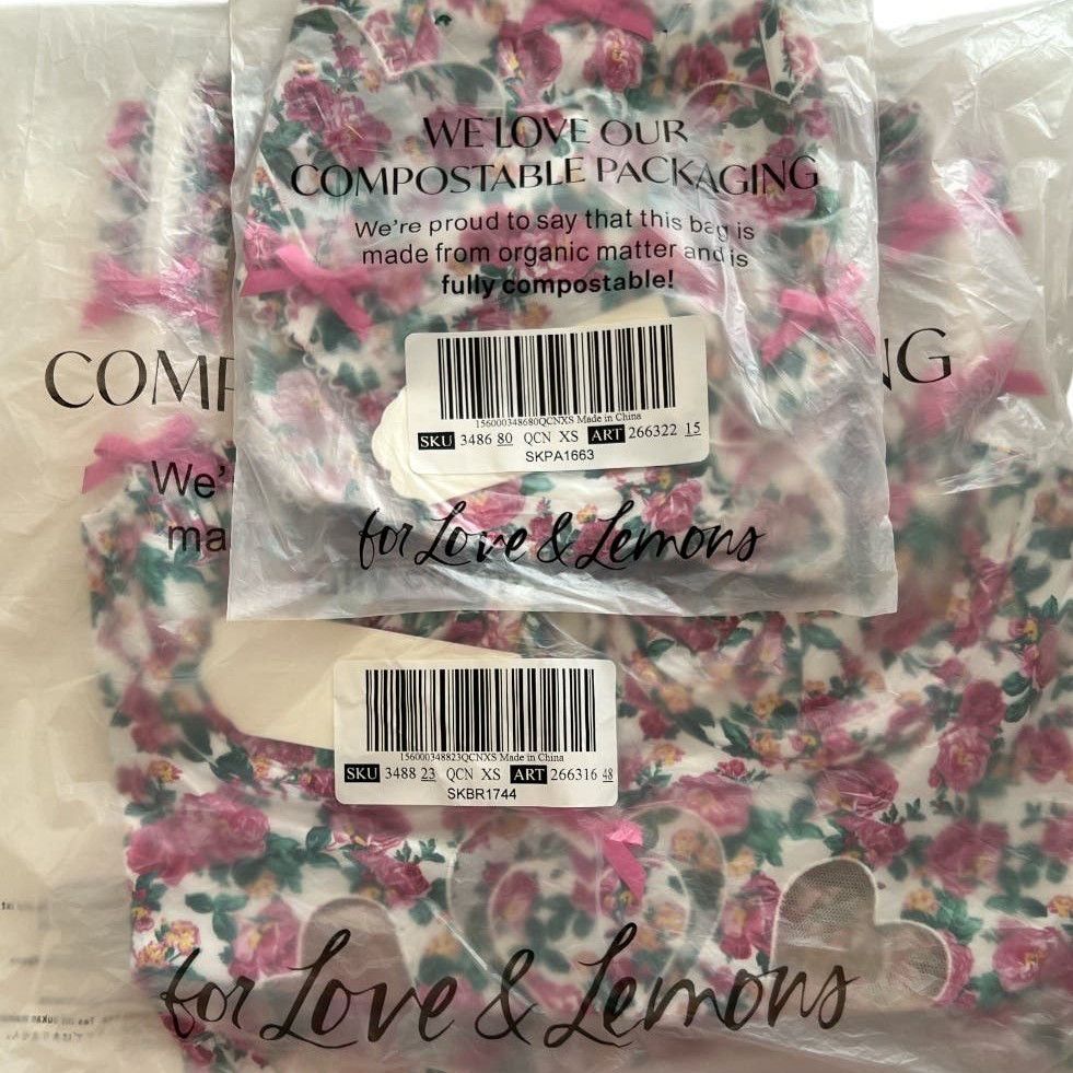 For Love & Lemons FOR LOVE & LEMONS Bustier and High-Waist Panty w/ Tag, XS Size ONE SIZE - 11 Thumbnail