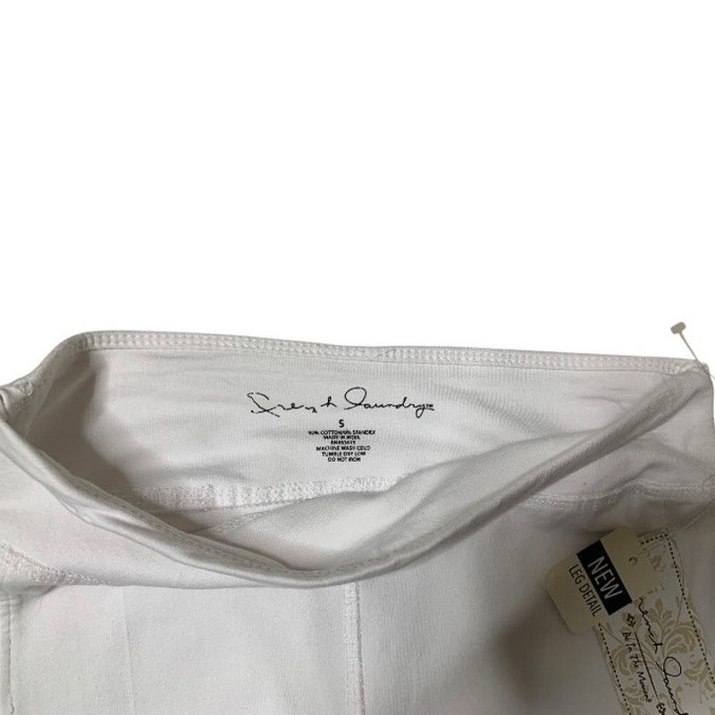 Other French Laundry Women's Sz Small Leggings White Yoga Pants Size 24" / US 00 / IT 34 - 3 Thumbnail