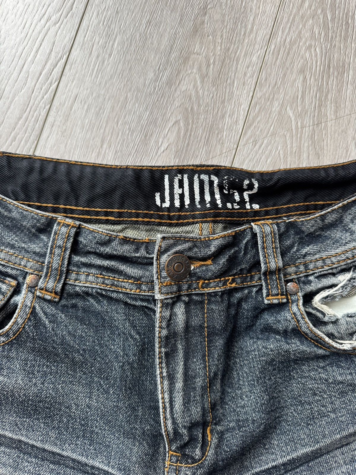 Designer × Japanese Brand × Vintage Vintage 2000’s Jam 52 Washed Denim Logo Straight Jeans Size US 30 / EU 46 - 5 Thumbnail