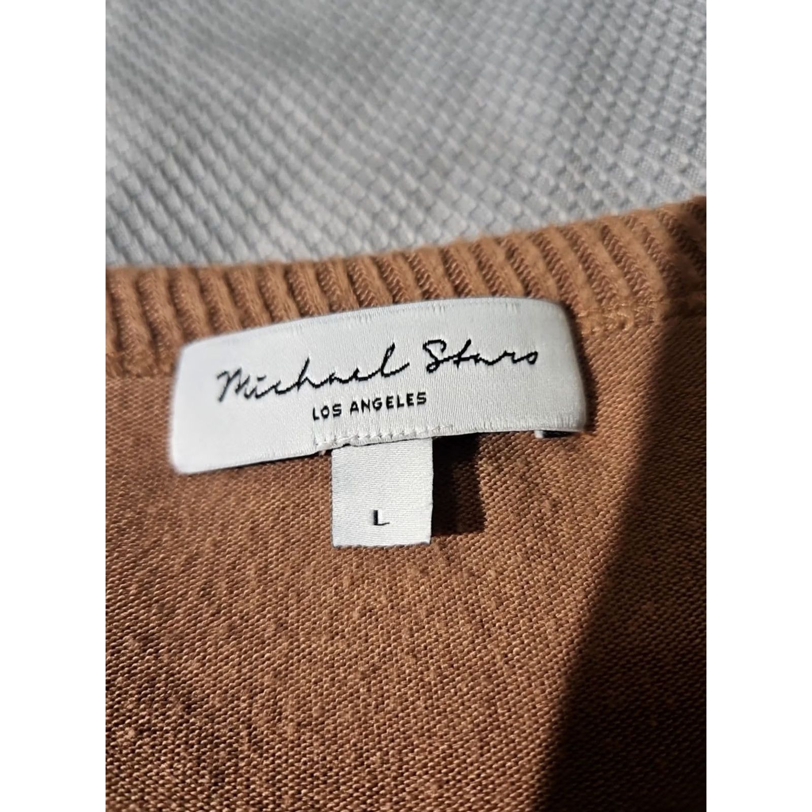 Michael Stars Michael Stars Tunic Sweater Womens Large Beige Terry Luxury Stretch Relaxed Size L / US 10 / IT 46 - 5 Thumbnail
