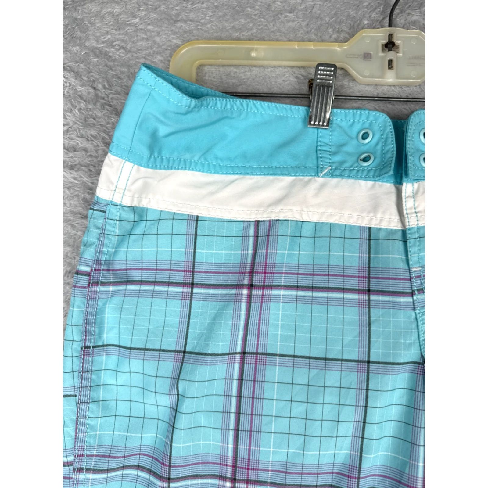 The North Face The North Face Swim Trunks Women 10 Blue Plaid 100% Polyester Beach Pool Size ONE SIZE - 4 Thumbnail