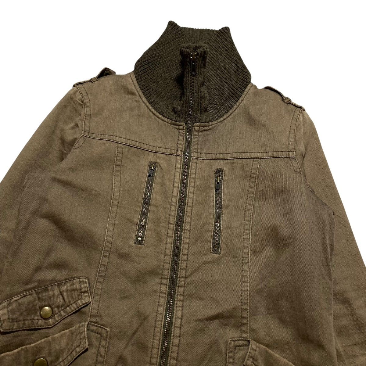 Le Grande Bleu (L.G.B.) OZOC - Utility Faded Double Zipper Jacket Vkei Japanese Size US M / EU 48-50 / 2 - 5 Thumbnail