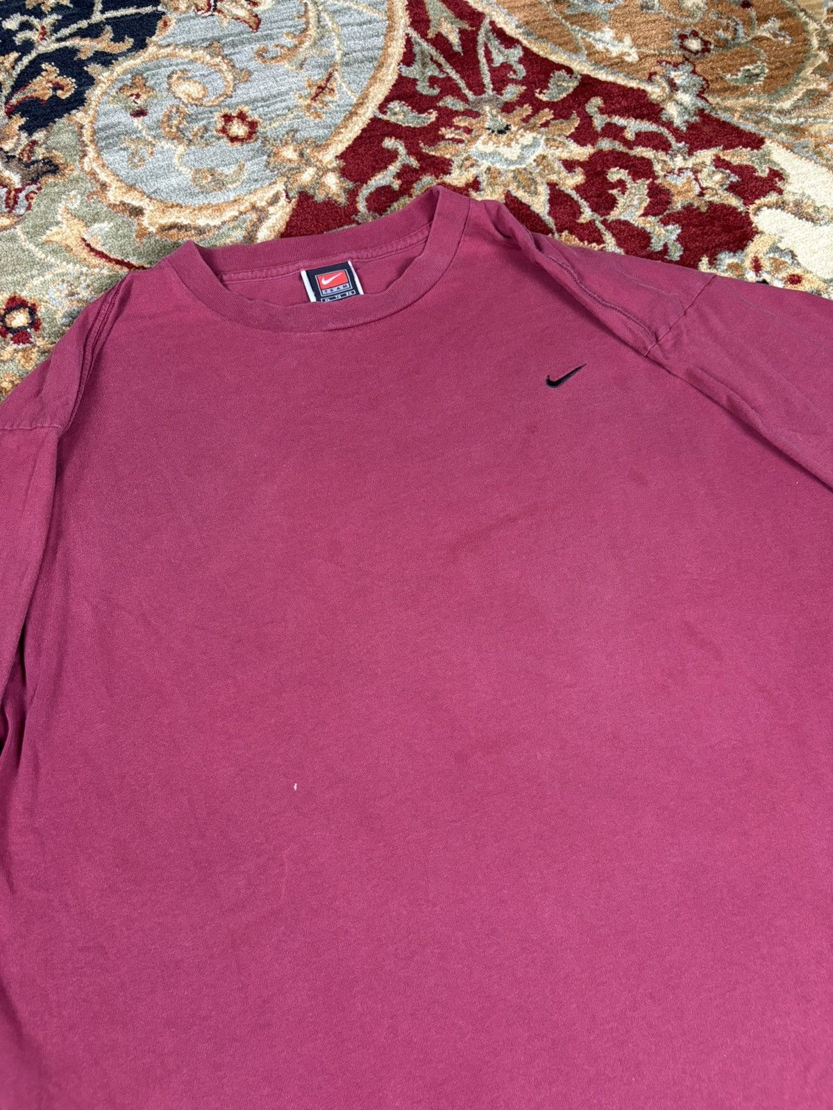 Nike × Vintage Vintage 1998 Nike Embroidered Swoosh long sleeve Tshirt Size US XL / EU 56 / 4 - 3 Thumbnail
