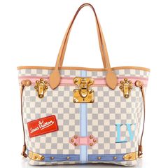 RARE Louis Vuitton PORTOFINO NEVERFULL MM + POCHETTE Trunks RESORT Bag NEW  LTD