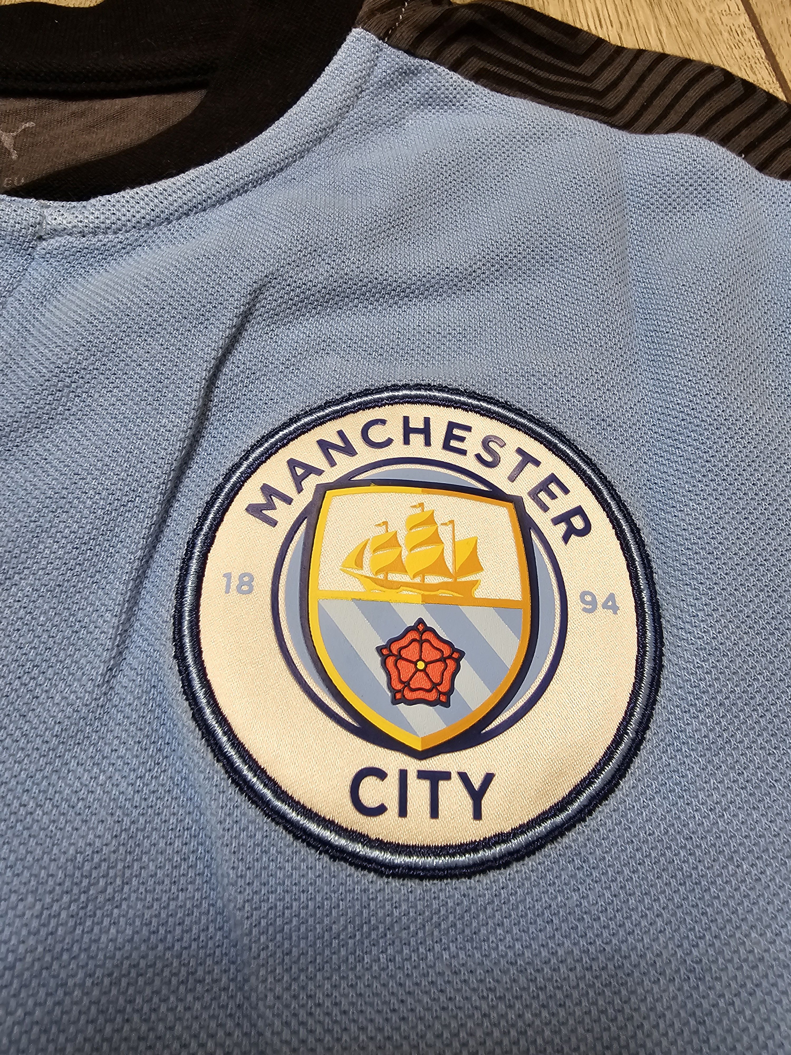 Puma MANCHESTER CITY 2019 POLO SHIRT COTTON FOOTBALL SOCCER Size US S / EU 44-46 / 1 - 4 Thumbnail
