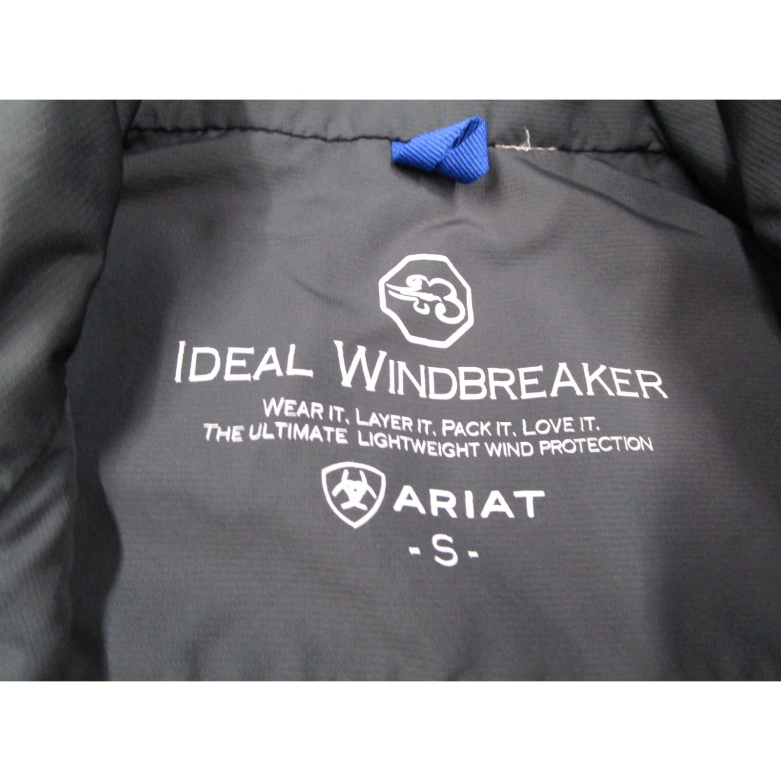 Ariat Ariat Windbreaker Jacket Men Small Gray IDEAL Full Zip Packable Pockets Regular Style Logo Zip Pocket City Outdoor Golf Hiking Walking Size US S / EU 44-46 / 1 - 2 Thumbnail
