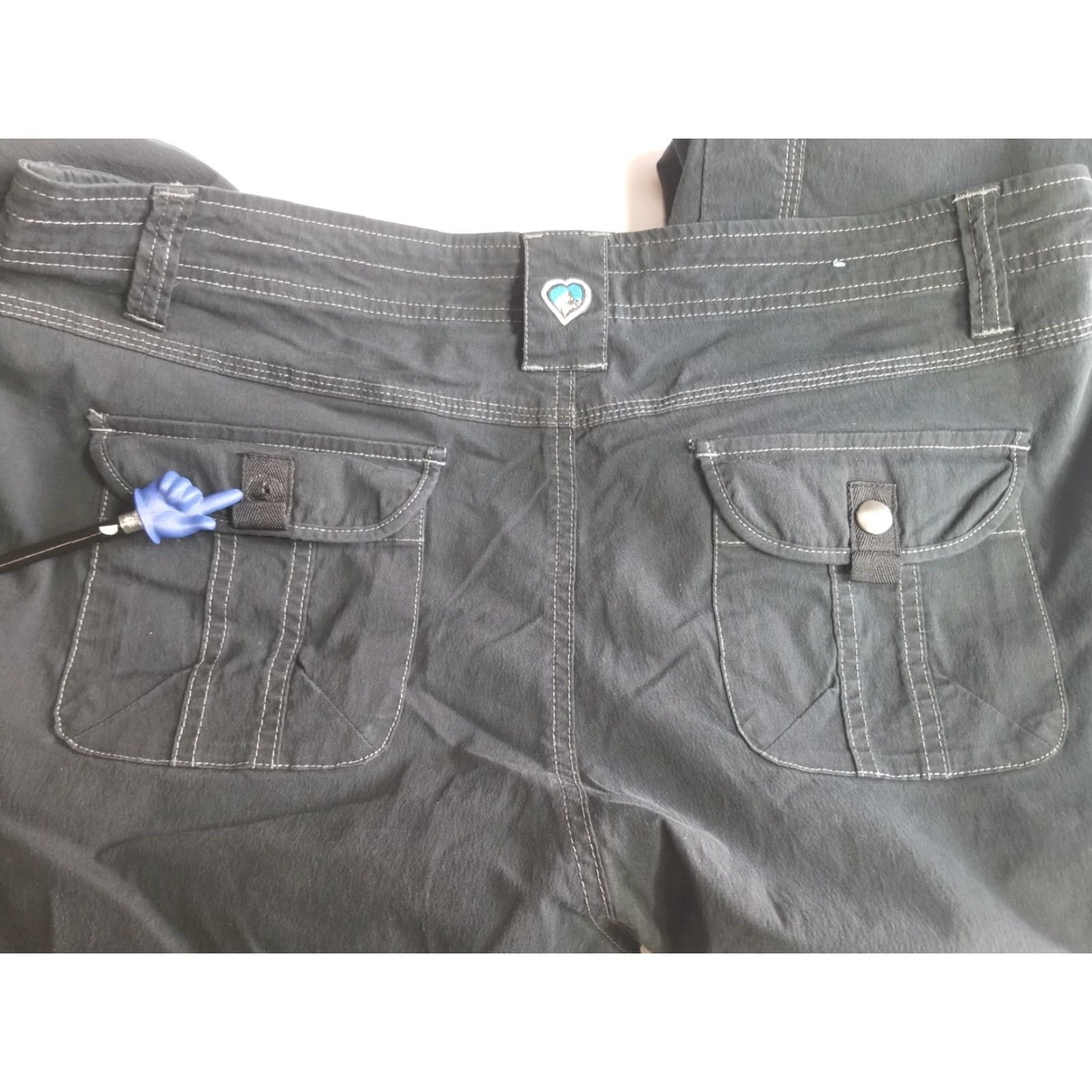 Vintage Kuhl Vintage Patina Dye Cargo Pants Womens Regular Gray Roll Up Straight Leg 14 Size 36" / US 14 / IT 50 - 7 Thumbnail