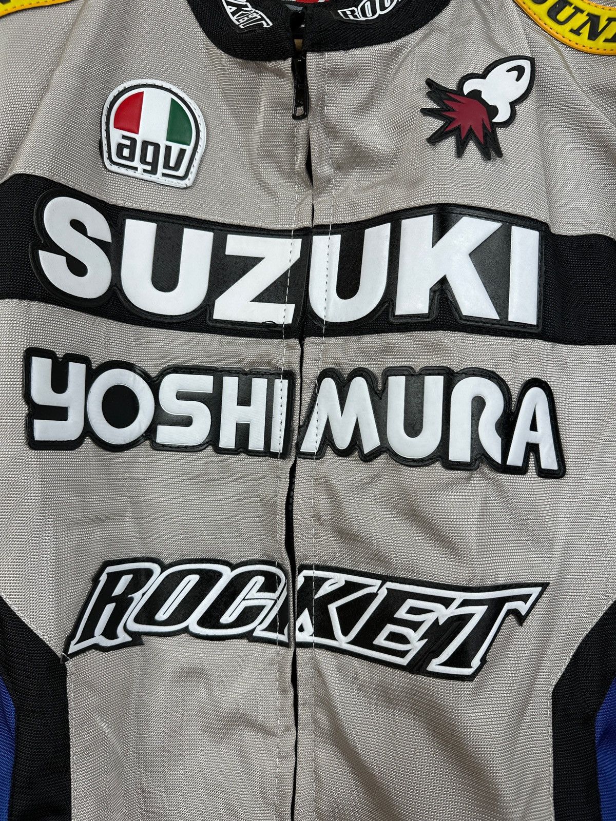 Formula 1 Vintage Suzuki Yoshi Mura Rocket Moto Racing Jacket Size US XL / EU 56 / 4 - 13 Thumbnail
