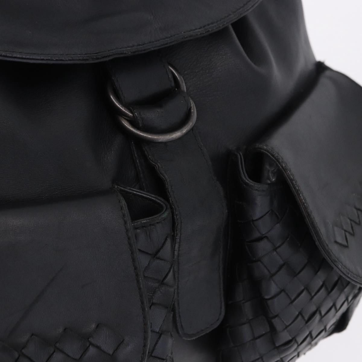 Bottega Veneta BOTTEGA VENETA INTRECCIATO Backpack Leather Black 155095 Size ONE SIZE - 17 Thumbnail