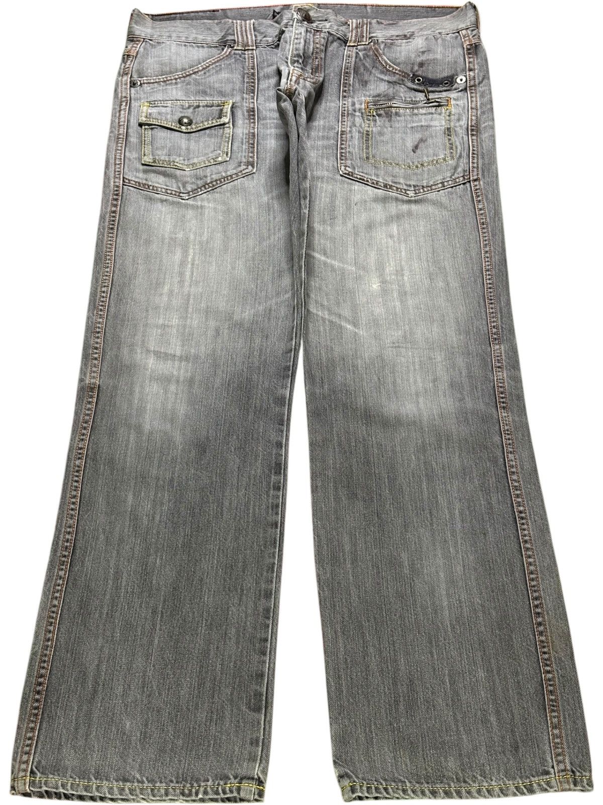 Japanese Brand Vintage Japanese Brand Bush Pant Faded Wash Loose Jeans Size US 36 / EU 52 - 1 Thumbnail