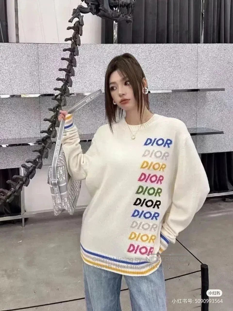 Dior Dior Rainbow Logo Sweater. Size US XL / EU 56 / 4 - 8 Thumbnail