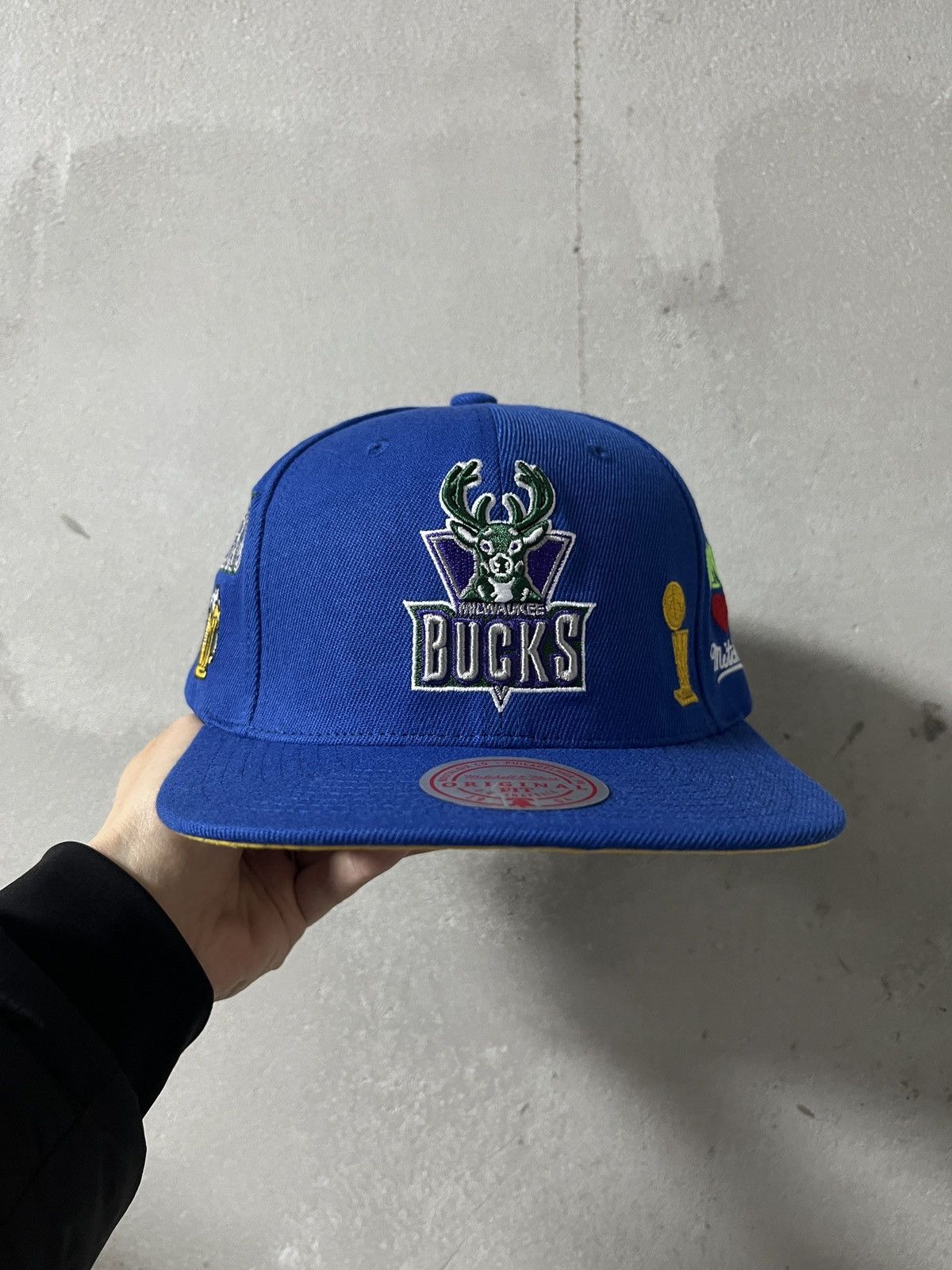 Mitchell & Ness Mitchell Ness NBA Milwaukee Bucks 2021 Champion Snapback Size ONE SIZE - 2 Thumbnail