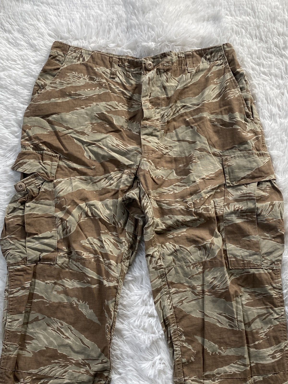 Vintage Vintage Army Tiger Stripe Camouflage Cargo Pant Size US 34 / EU 50 - 5 Thumbnail