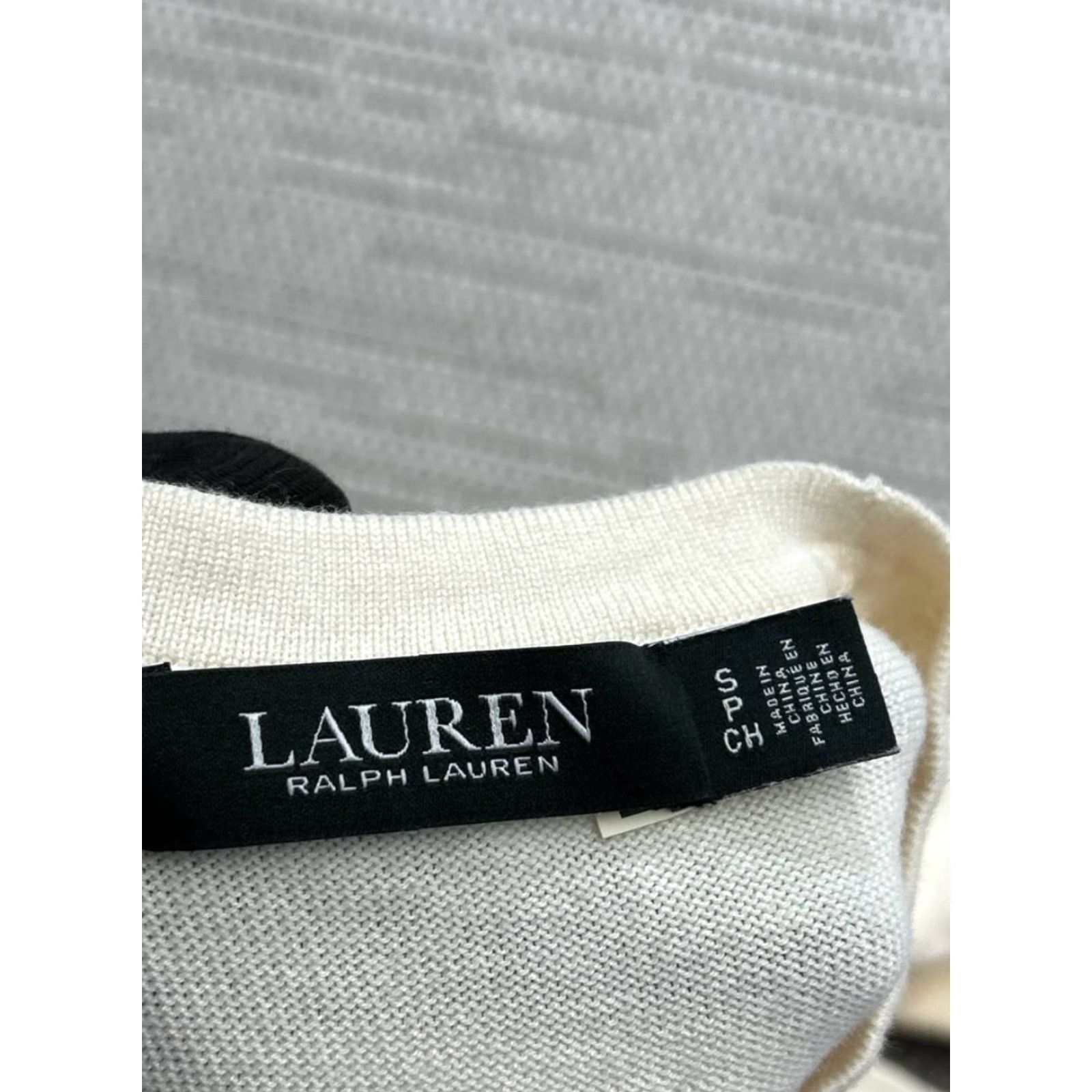 Ralph Lauren Lauren Ralph Lauren Sweater Womens Small Ivory Cotton Blend Knit Pullover Size S / US 4 / IT 40 - 3 Thumbnail