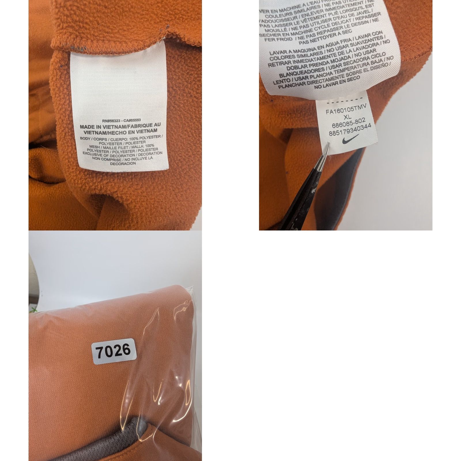 Nike Nike Golf 1/4 Zip Pullover Mens XL Orange Lightweight Therma-Fit Pullover 1/4 Zip Nike Golf Mens XL Orange Lightweight Therma Fit Size US XL / EU 56 / 4 - 9 Thumbnail