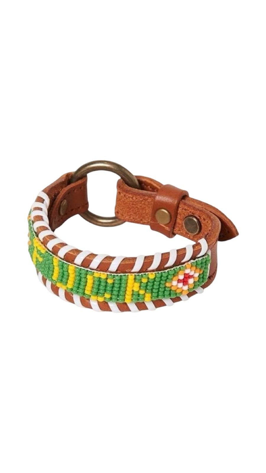 Hysteric Glamour Beaded Fuck Leather Bracelet Size ONE SIZE - 1 Thumbnail