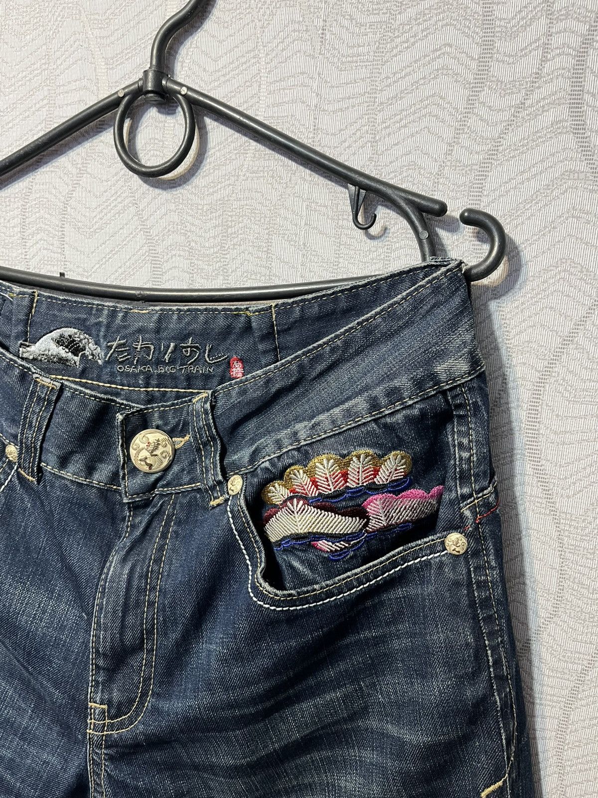Japanese Brand Osaka Big Train Y2K Streetwear Japan Jeans Embroidered Logo Size US 30 / EU 46 - 6 Thumbnail