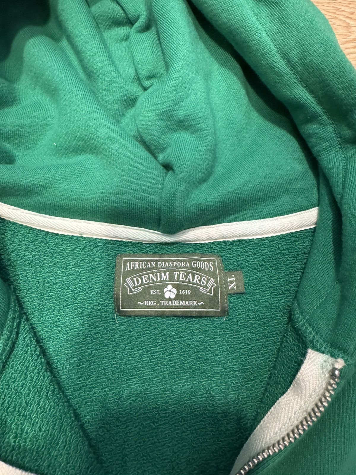 DENIM TEARS SS24 University Zip Hoodie Size US XL / EU 56 / 4 - 3 Thumbnail