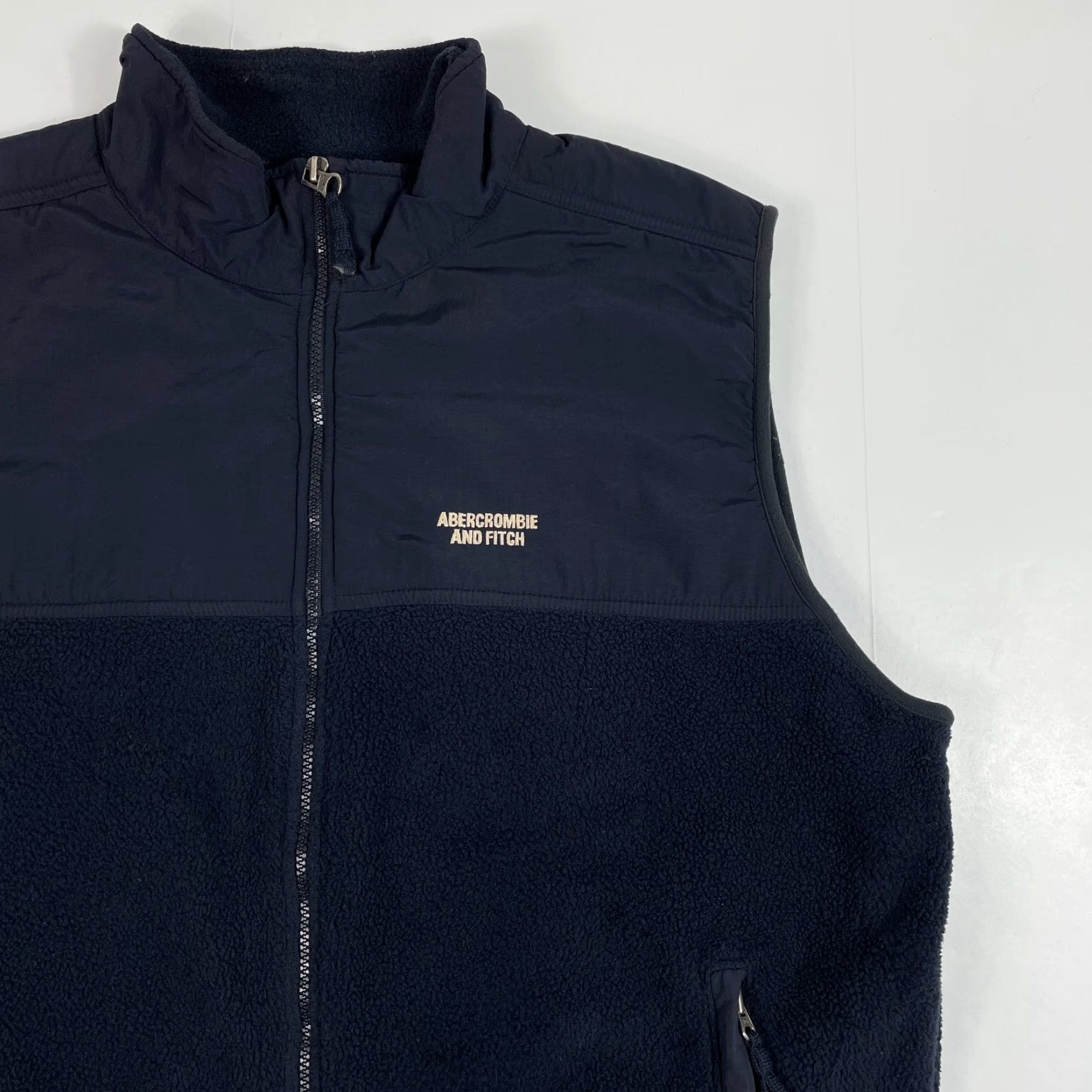 Abercrombie & Fitch VINTAGE Abercrombie & Fitch Vest Men XL Blue Deep Pile Fleece Full Zip Outdoor, Ski, Hiking, Winter, Fall, Spring Sportswear Mens Size US XL / EU 56 / 4 - 3 Thumbnail
