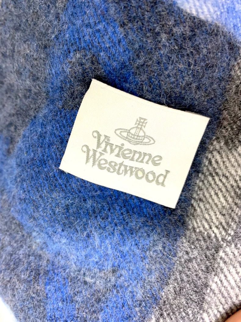 Vivienne Westwood Vivienne Westwood Blue-gray earthworm scarf Size ONE SIZE - 5 Thumbnail