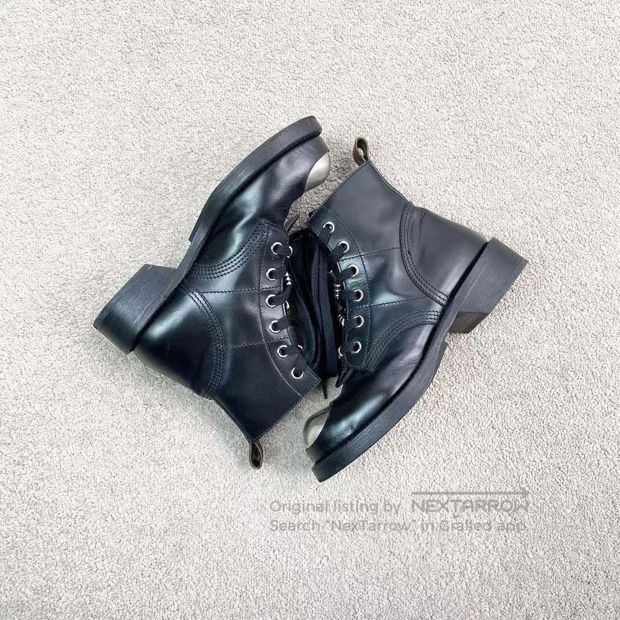 Louis Vuitton Louis Vuitton Round-toed booties with presbyoped heels| Size US 6.5 / IT 36.5 - 4 Thumbnail