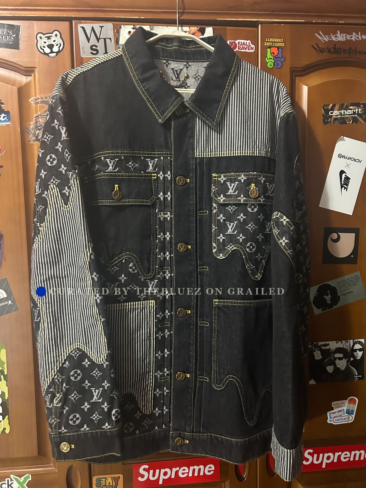Louis Vuitton Louis Vuitton Nigo Men's Monogram Denim Jacket Size US M / EU 48-50 / 2 - 1 Thumbnail