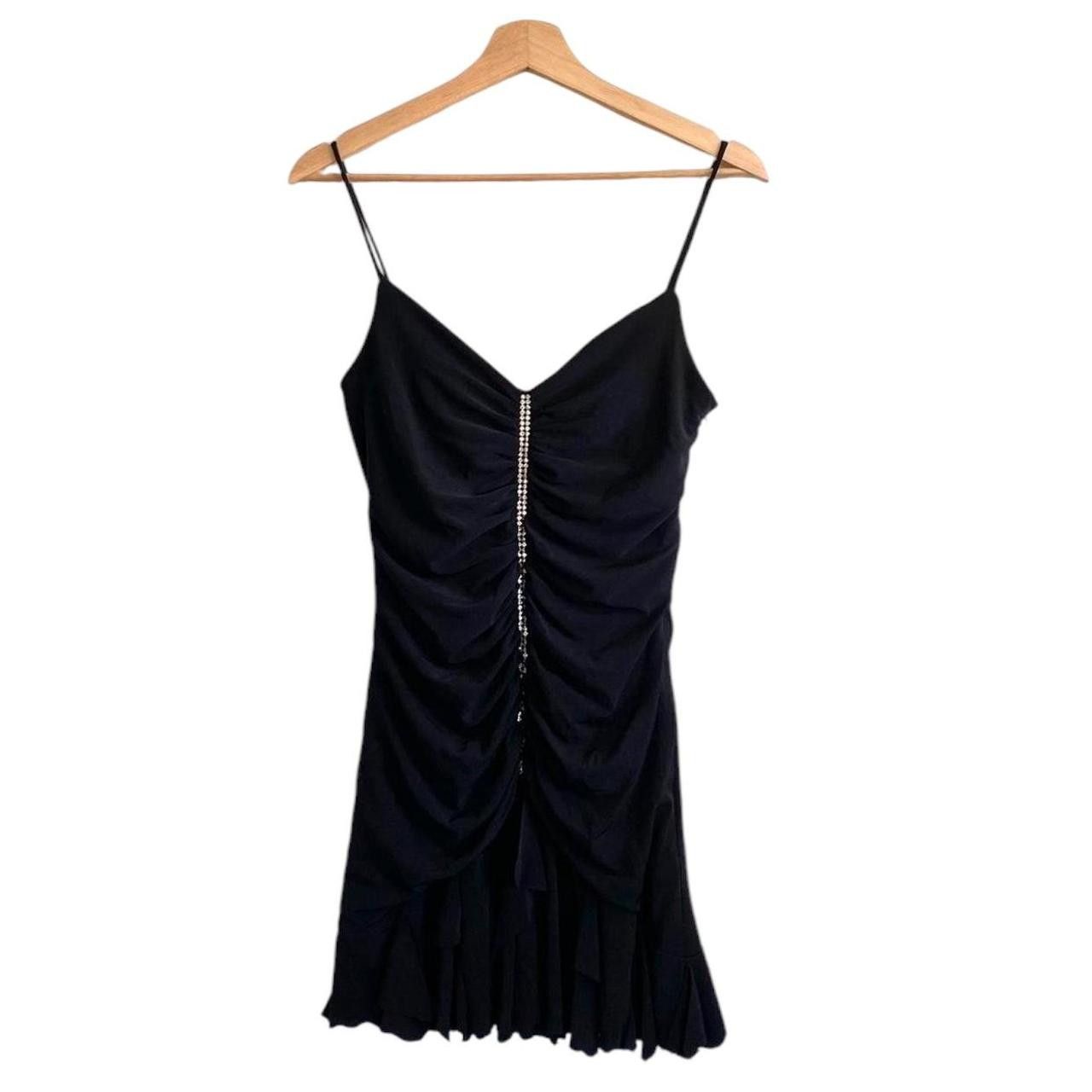 Vintage CACHE BLACK MINI 2000S RHINESTONE VINTAGE DRESS SMALL Size S / US 4 / IT 40 - 1 Thumbnail