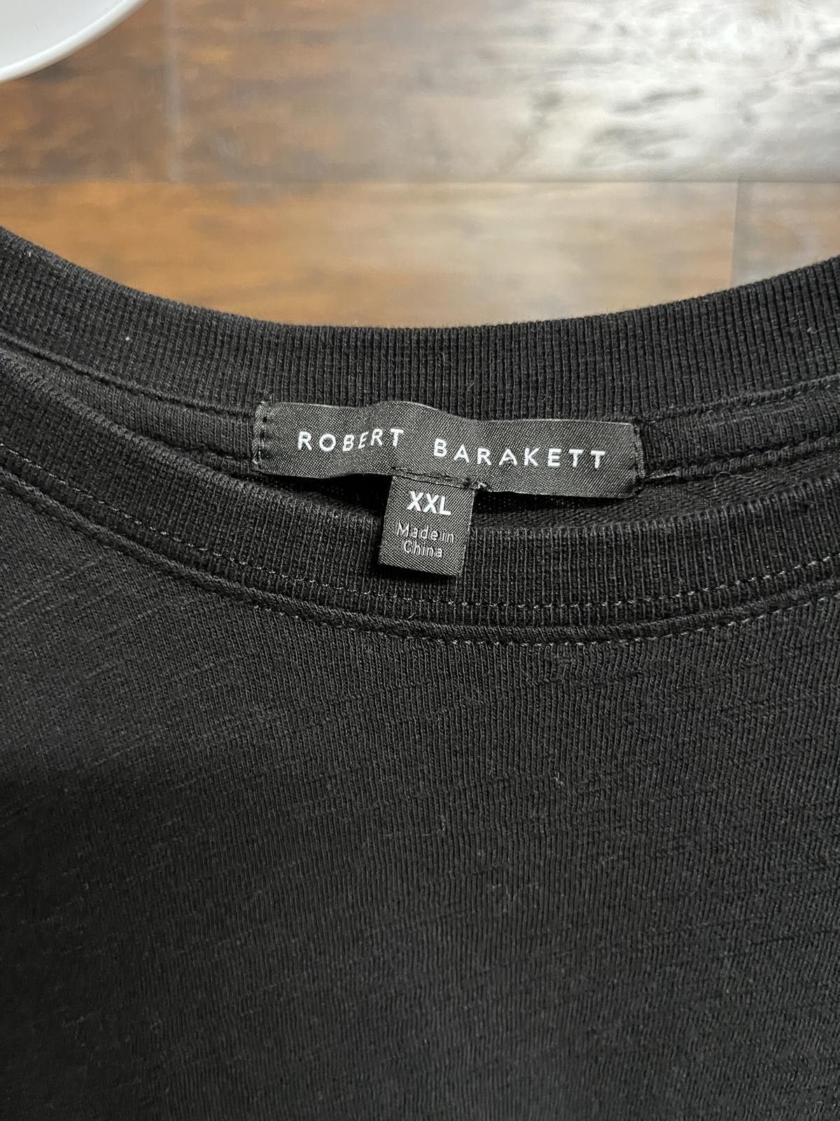 Robert Barakett T-shirt Robert Barakett Plain Black Pima Tee - XXL Size US XXL / EU 58 / 5 - 2 Thumbnail