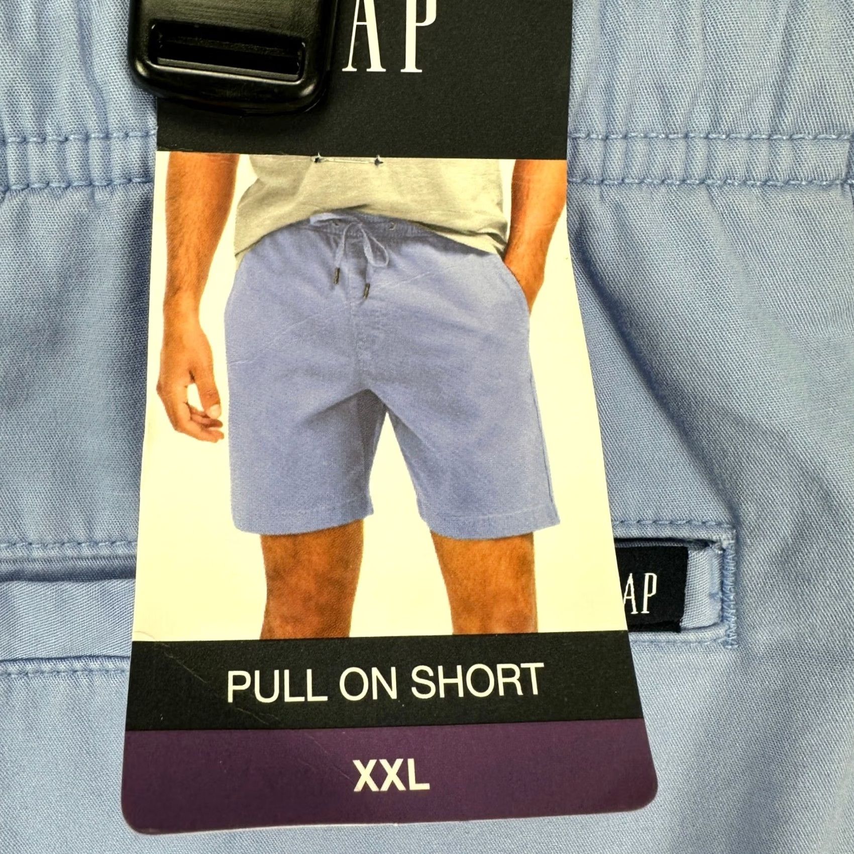 Gap Gap Mens Pull On Shorts 2XL Blue Drawstring Pocket Comfort Casual Size US 39 - 5 Thumbnail