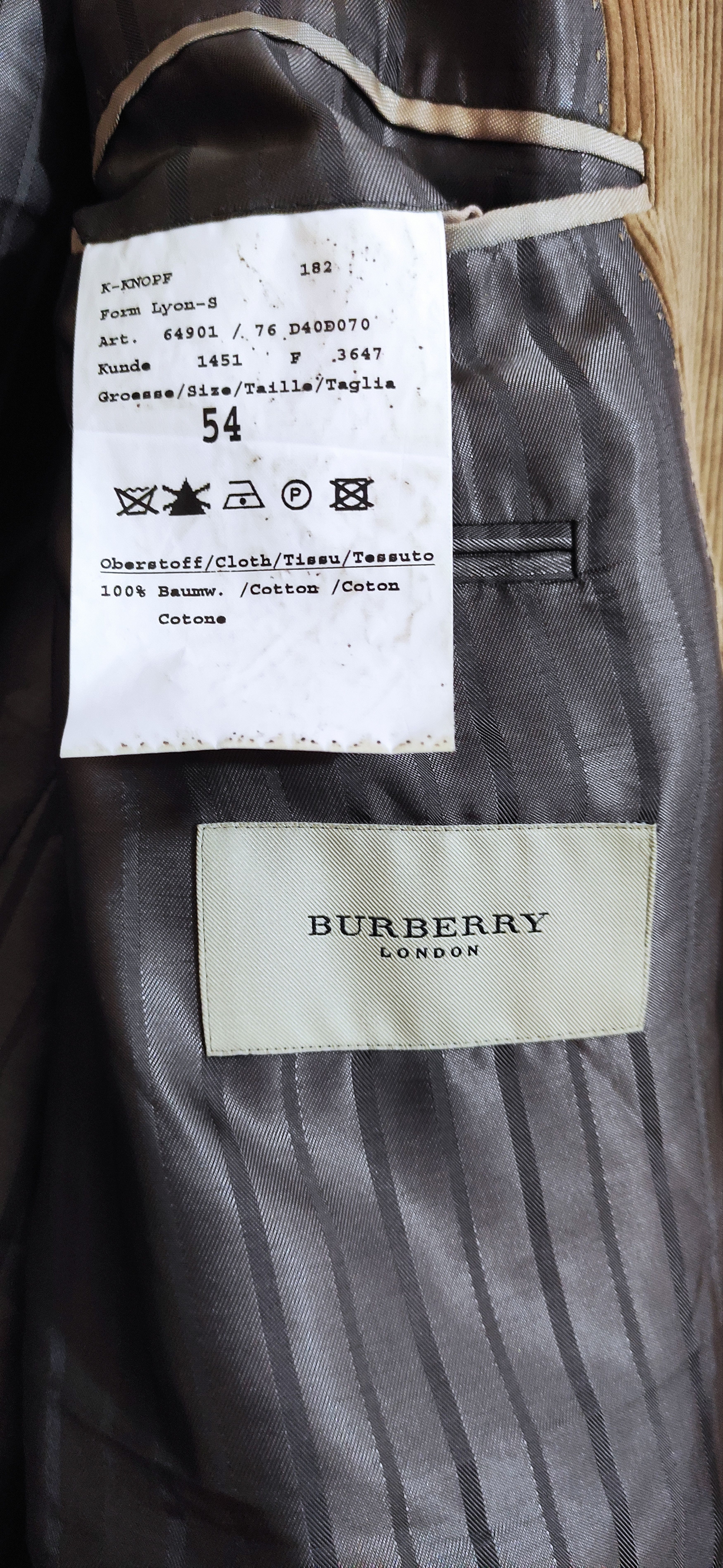 Burberry The men's blazer Burberry Size 54R - 4 Thumbnail