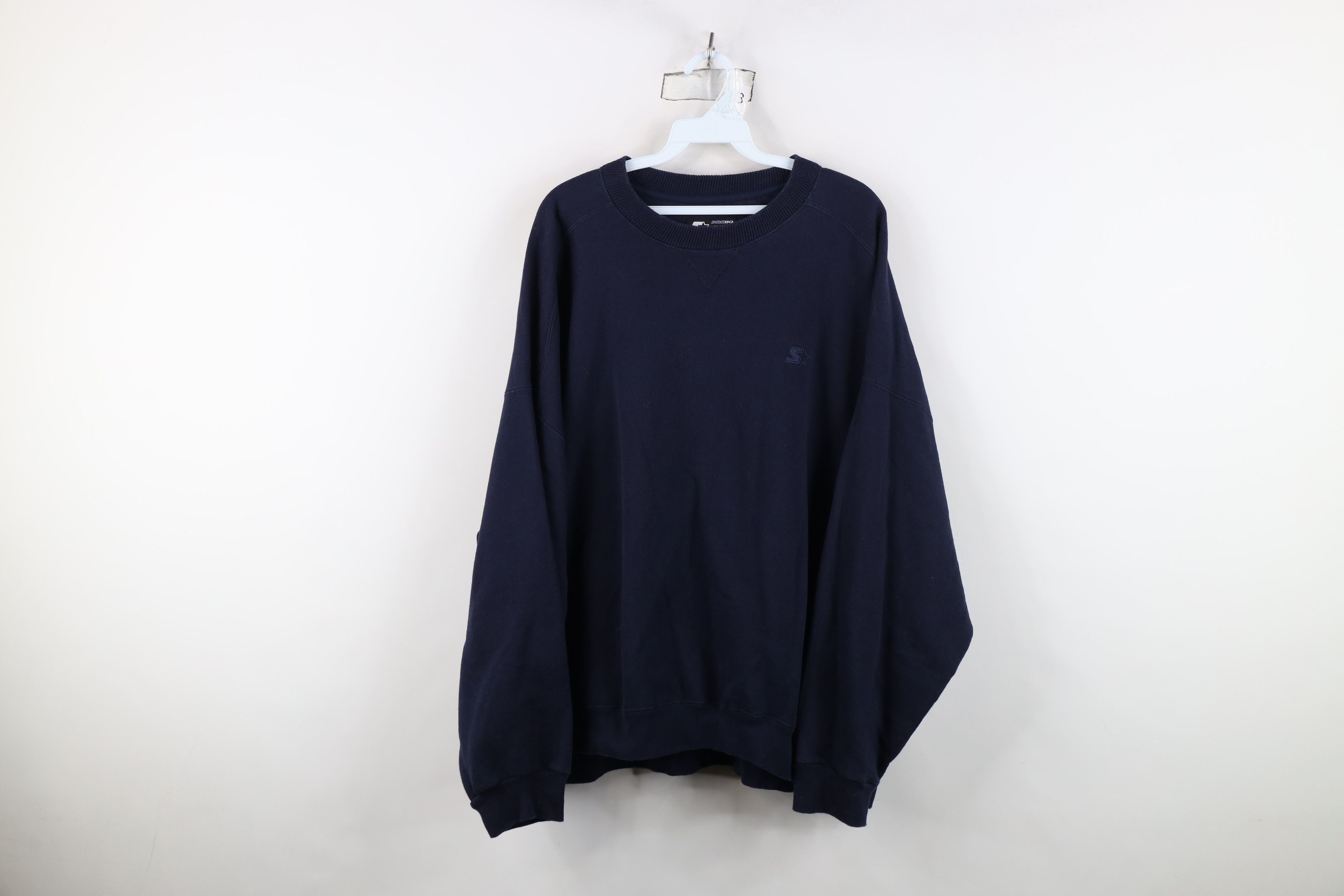 Starter Vintage 90s Starter Heavyweight Crewneck Sweatshirt Blue Size US XXL / EU 58 / 5 - 1 Thumbnail
