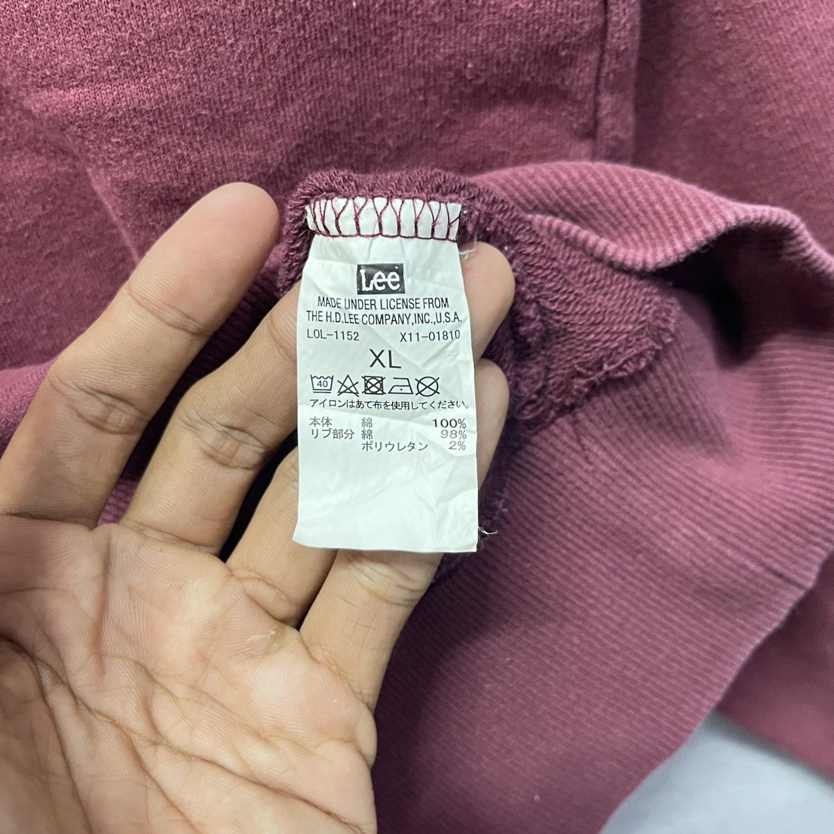Lee 90s Lee Harvard Maroon Crewneck Sweatshirt Size US XL / EU 56 / 4 - 10 Thumbnail