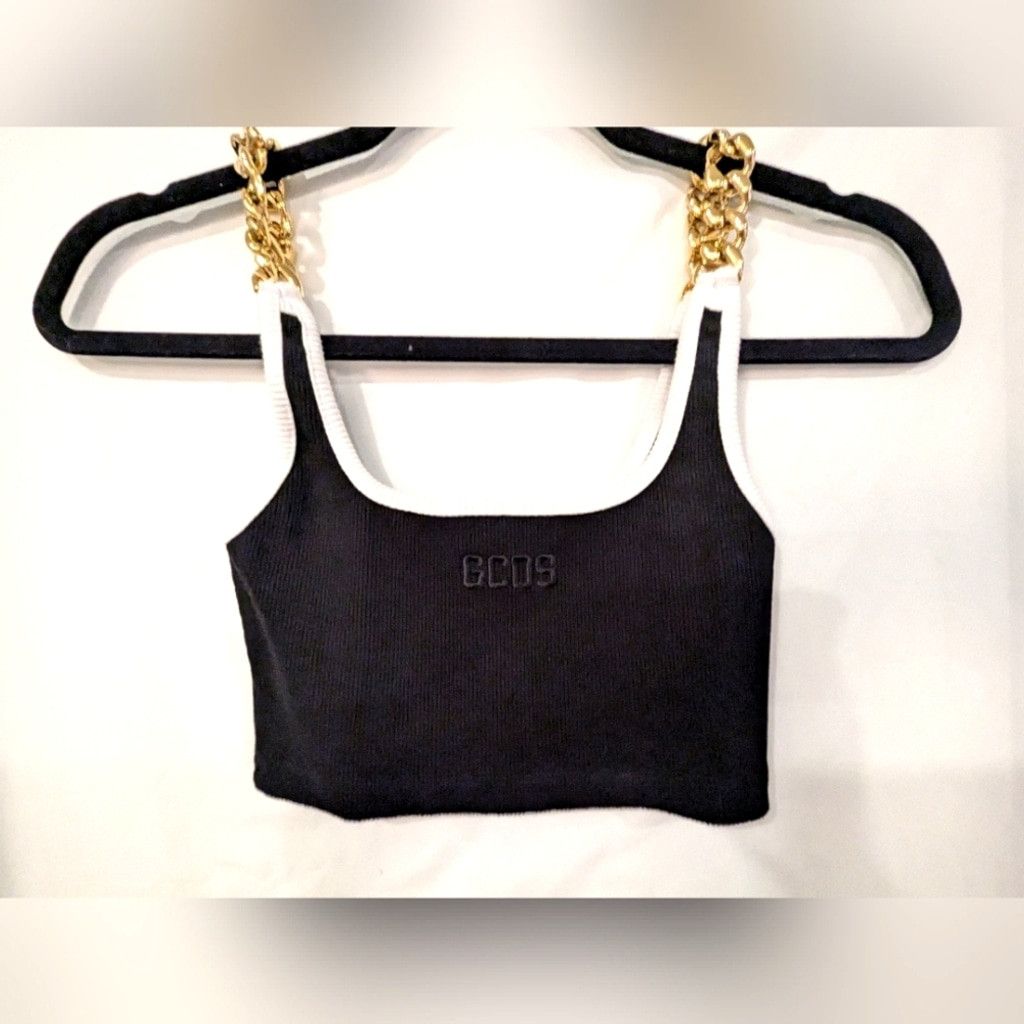 GCDS ***SALE***GCDS Chain Strap Knit Crop Top Size XS / US 0-2 / IT 36-38 - 6 Thumbnail
