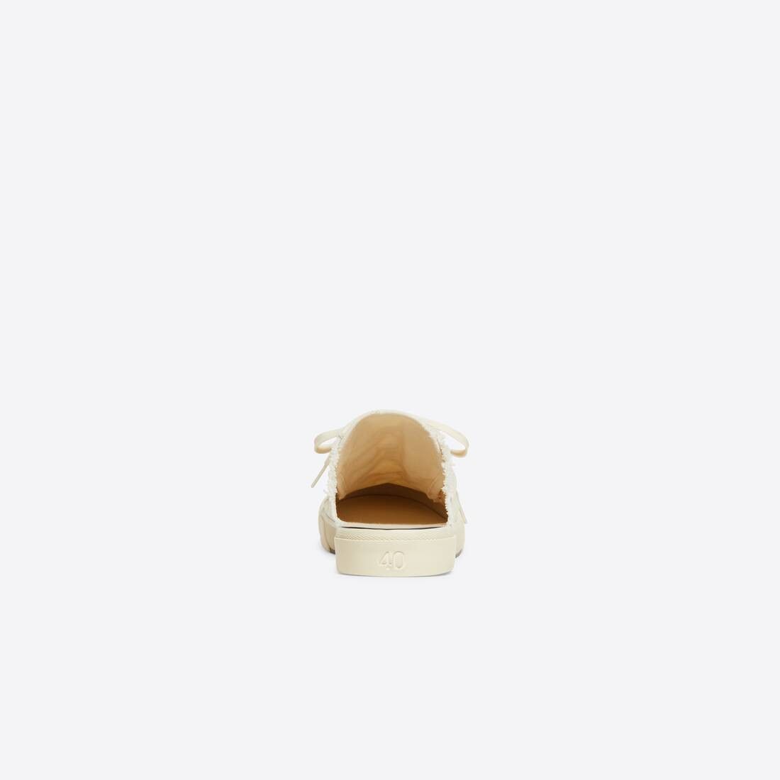 Balenciaga o1srvl11e0426 Paris Mule in Beige Size US 7 / IT 37 - 5 Thumbnail