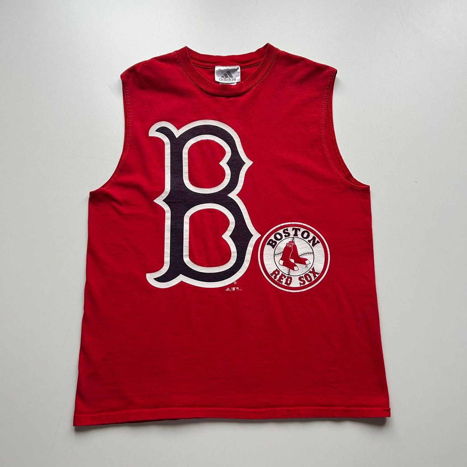 Adidas Vintage Y2K Adidas Boston Red Sox MLB Sleeveless Shirt Large Size US L / EU 52-54 / 3 - 1 Thumbnail