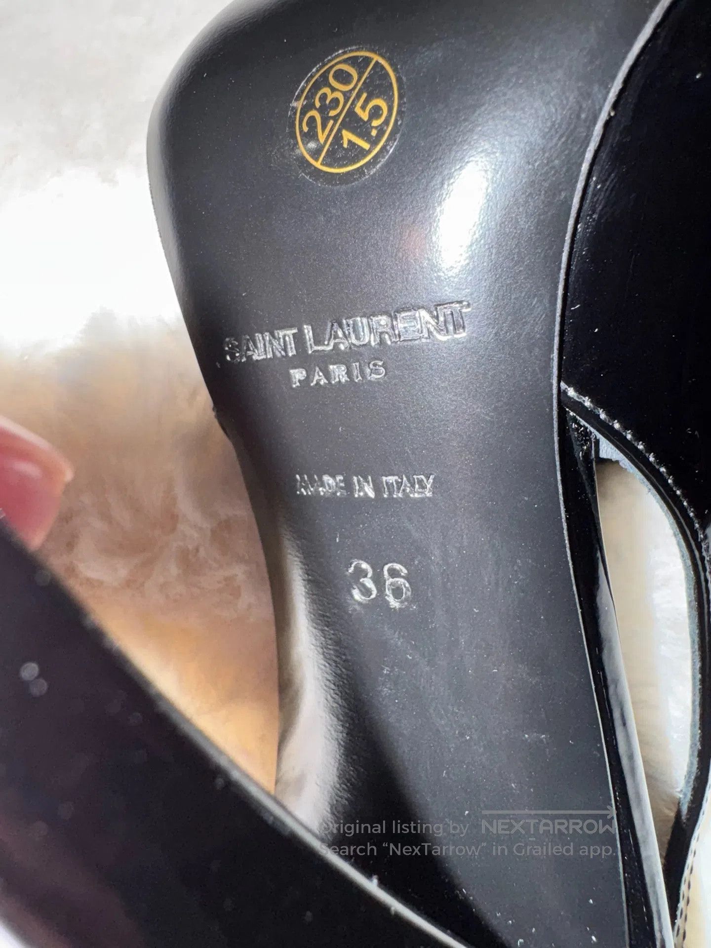Saint Laurent Paris Saint Laurent Paris Studded Patent Leather High Heels| Size US 5.5 / IT 35.5 - 8 Thumbnail