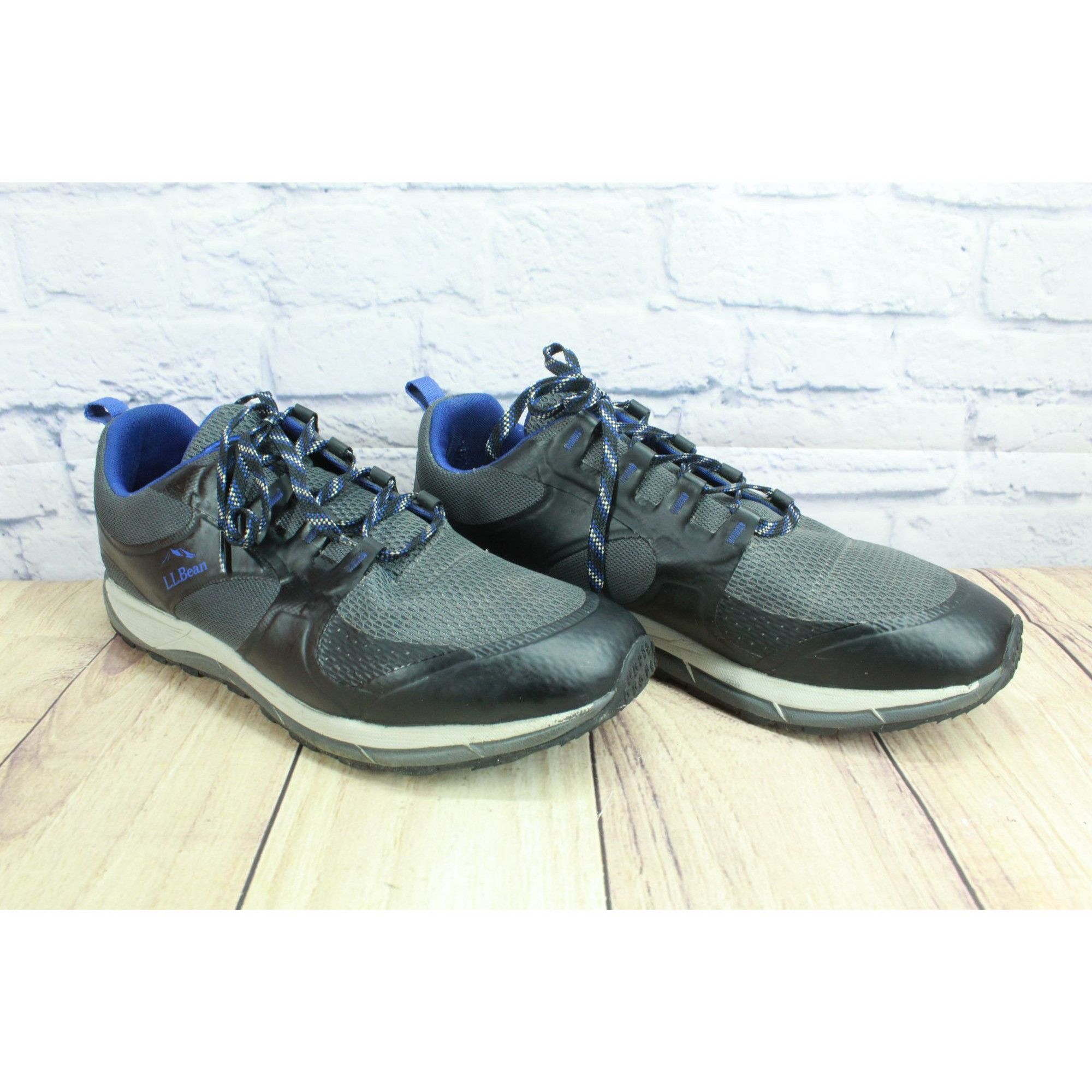 L.L. Bean LL Bean North Peak Trail Shoes Gray Mesh Lace Men's US 14 M Size US 14 / EU 47 - 3 Thumbnail