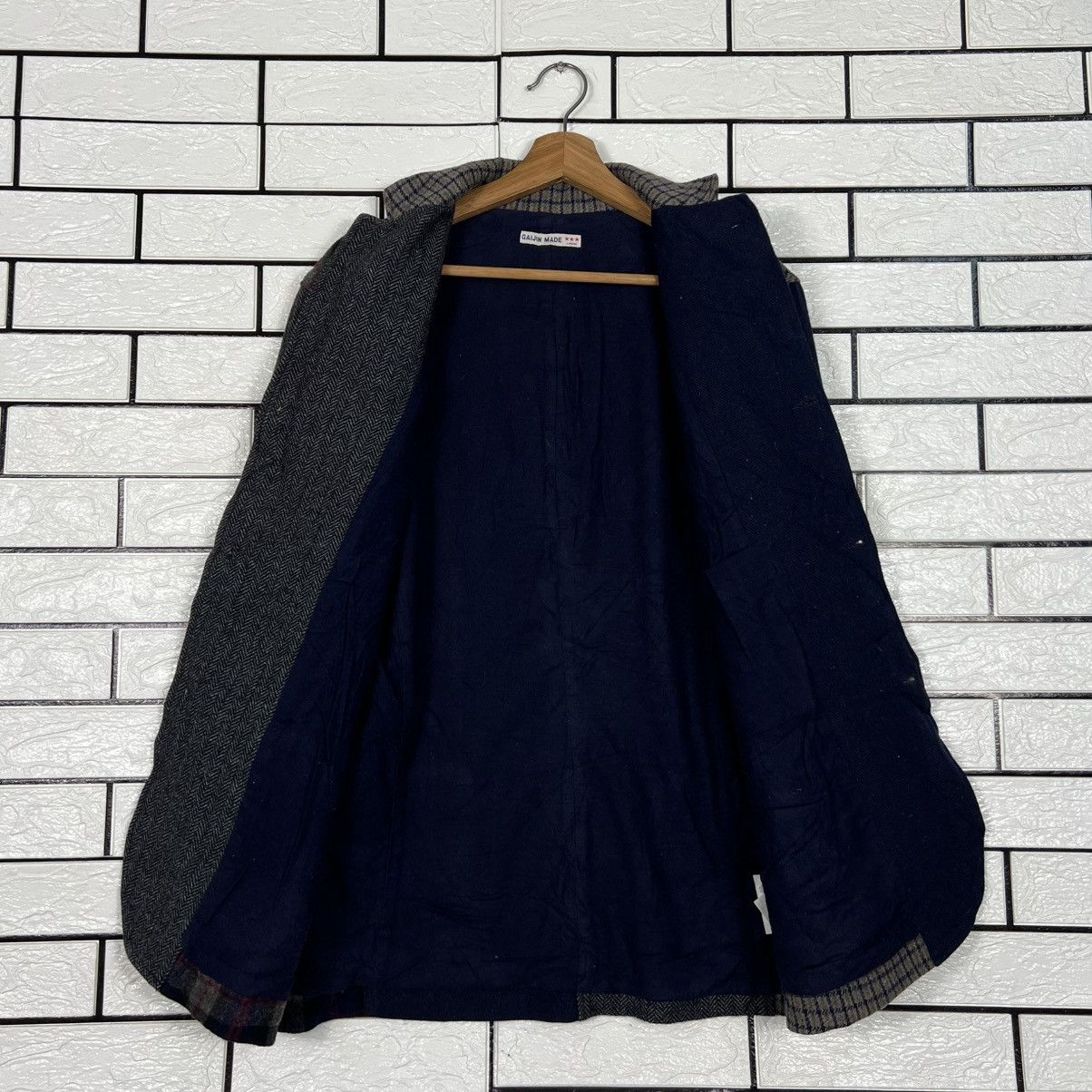 Japanese Brand GAIJIN MADE Hyrbid Pattern Checked Casual Jacket #4160-C190 Size US L / EU 52-54 / 3 - 9 Thumbnail