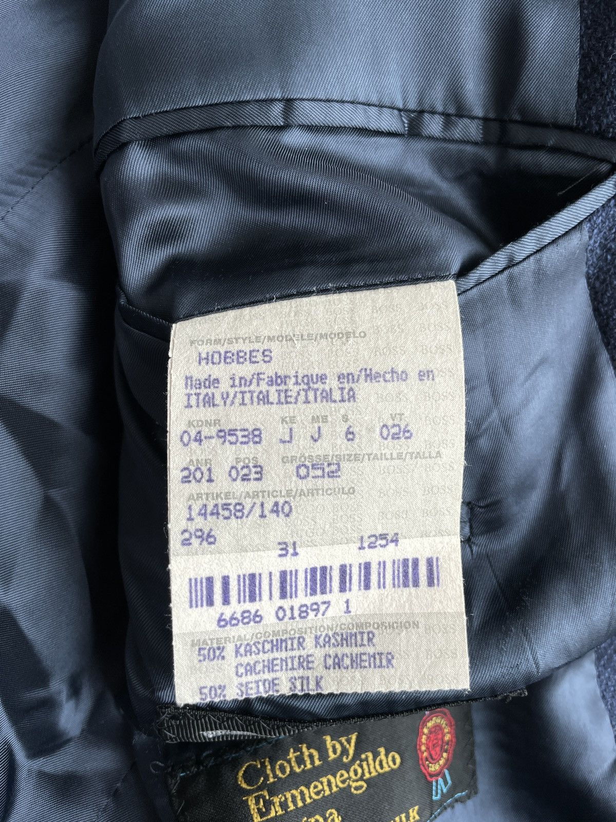 Ermenegildo Zegna Hugo Boss Silk-Cashmere Ermenegildo Zegna Blazer Jacket Size 52R - 8 Thumbnail