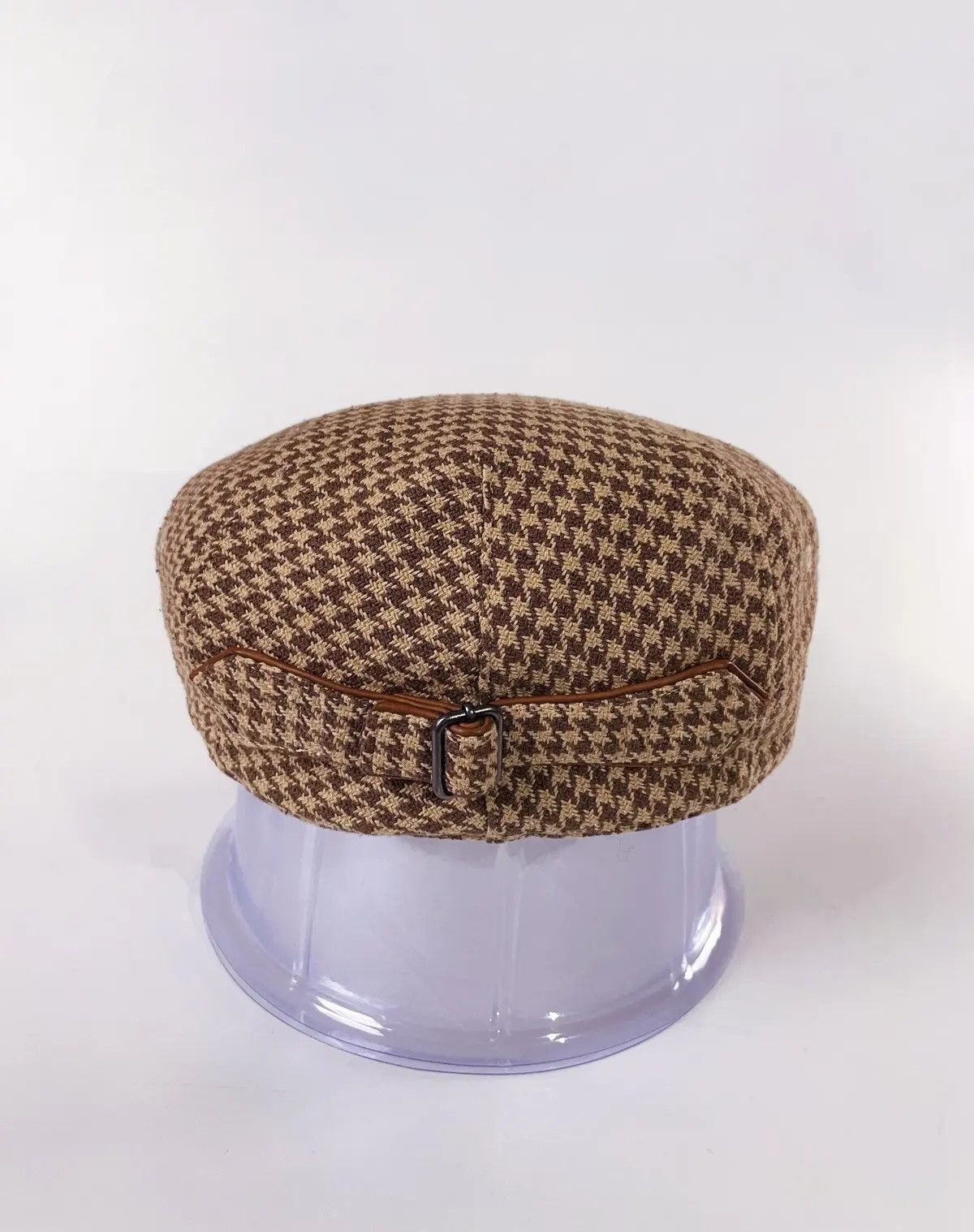 Ralph Lauren Polo Golf Wool Linen Leather Flat Cap Beret Hat Peaked Cap Size ONE SIZE - 4 Thumbnail