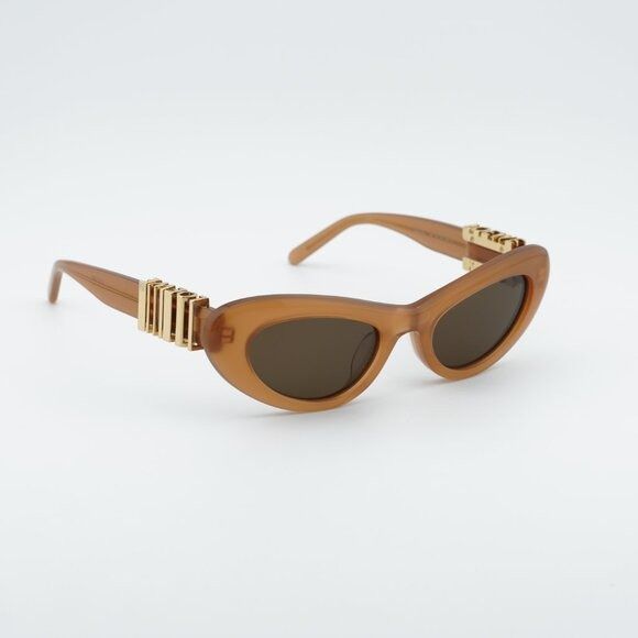 Loewe Loewe LW40156U 50E Sunglasses Shiny Brown Cat Eye Frame Size ONE SIZE - 4 Thumbnail