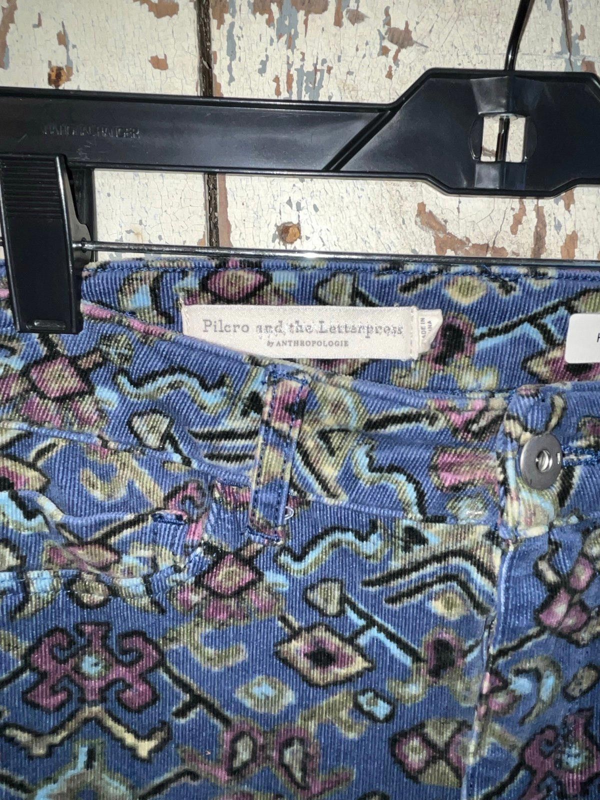 Designer Pilcro & the Letterpress corduroy pants 25 High Rise Skinny Size 26" / US 2 / IT 38 - 3 Thumbnail