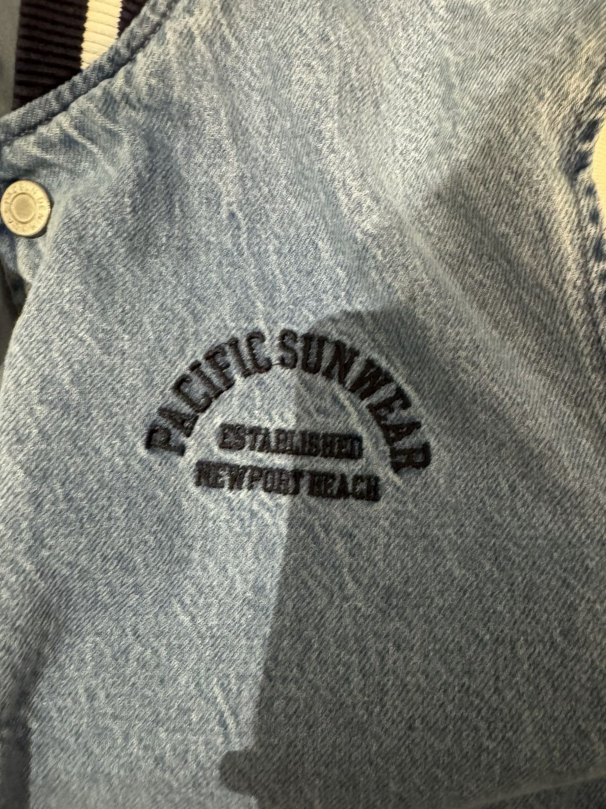 Other RARE DENIM VARSITY JACKET Size US S / EU 44-46 / 1 - 4 Thumbnail